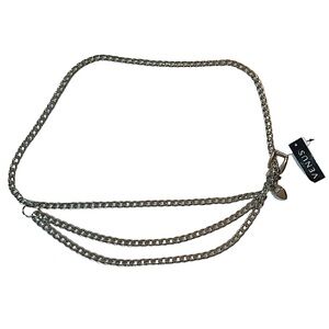 VENUS 3‎ Layer Silver Tone Chain Link Belt